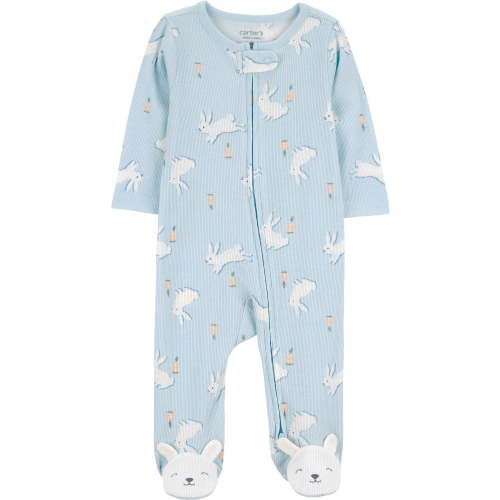 Carter's Child of Mine Baby Easter Sleep 'N Play, Blue/White Bunny - Newborn