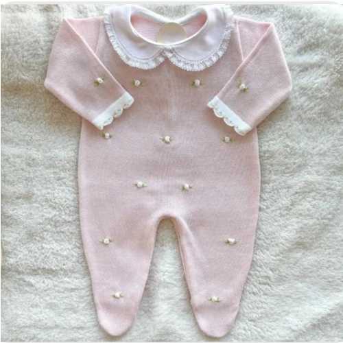 Newborn Girl Coming Home Outfit Baby Girl Knitted Outfit, Baby girl take home Spanish baby romper Christening outfit Newborn knitted outfit