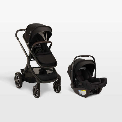 Nuna ® PIPA ™ aire rx Caviar Reclining Baby Car Seat + DEMI ™ next Stroller Travel System