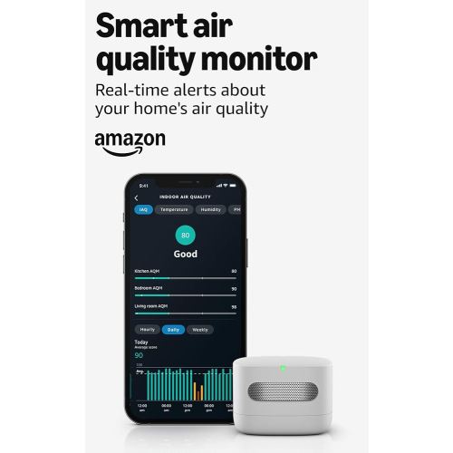 Amazon Smart Air Quality Monitor – Know your air, Works with Alexa