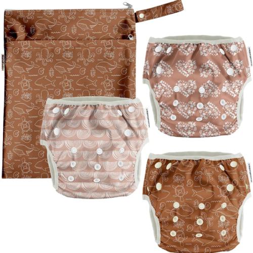 SWIM DIAPERS - 3 PACK
