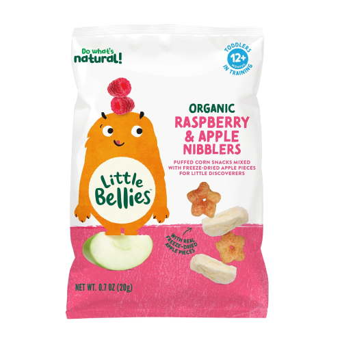 Little Bellies Organic Raspberry & Apple Nibblers 0.7 oz