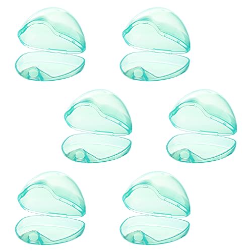 Accmor Pacifier Case, Pacifier Holder Case, Pacifier Container for Travel, BPA Free,Transparent Green, 6 Pack