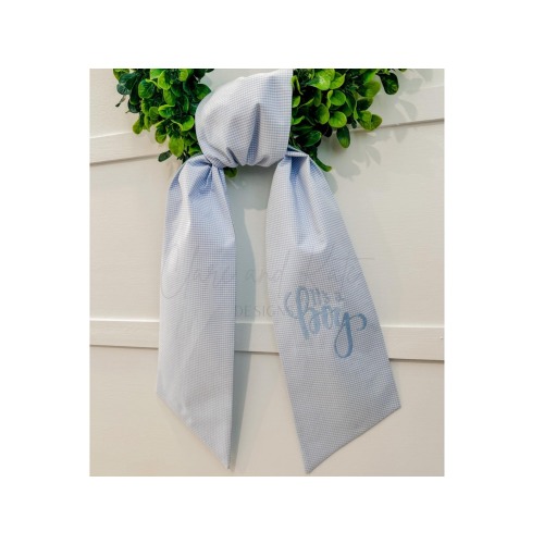 It's a Boy Wreath Sash, It's a Girl Wreath Sash, Welcome Baby Boy, Baby Shower Decoration, It's a Boy Wreath Scarf, It's a Boy Wreath