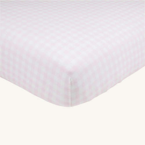 Sleep Tight Crib Sheet - Palm Beach Pink Gingham