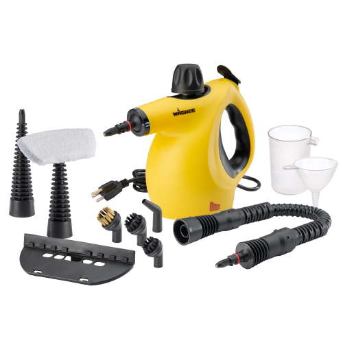 Wagner 505e Handheld Multi-Purpose Steamer and Steam Cleaner, 11pc Accessory Set