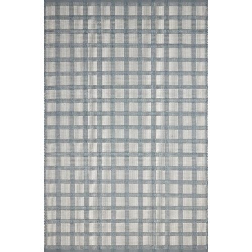 Loloi Magnolia Home by Joanna Gaines Ryder Collection RYD-02 Blue/Ivory 7'-9" x 9'-9" Area Rug