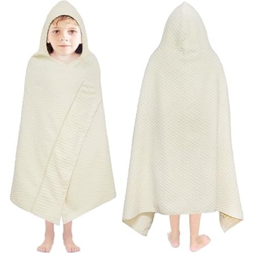 ORIGINAL KIDS Hooded Bath Towel - 100% Cotton Jacquard Velour Kids Towel