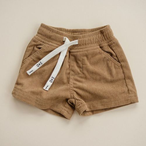 Kids Mason Corduroy Shorts - Olive + Scout