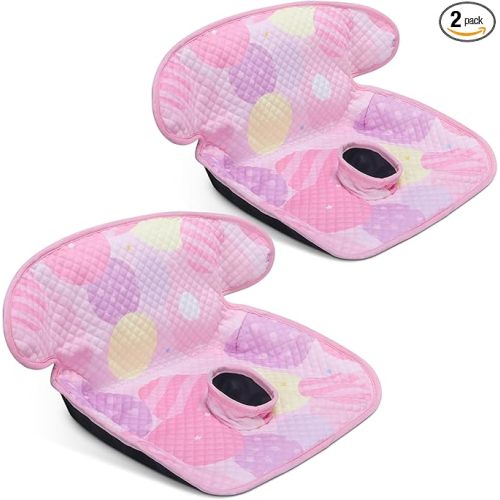 COOLBEBE Car Seat Protector for Potty Training, 2 Pack Dry Waterproof Car Seat Liner Toilet Training for Baby Infant Toddler, Piddle Pads Cover Car Seat Pad for Strollers & Carseat (Pink,2PC)