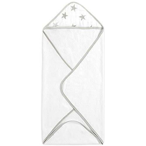 Aden by aden + anais Classic Hooded Baby Bath Towel, Super Soft 100% Cotton, Baby Star