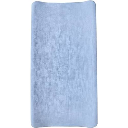 Muslin Changing Pad Cover,Ultra Soft Breathable Diaper Changing Table Cover for Baby Boys Girls,Neutral Fitted Changing Pad Sheets
