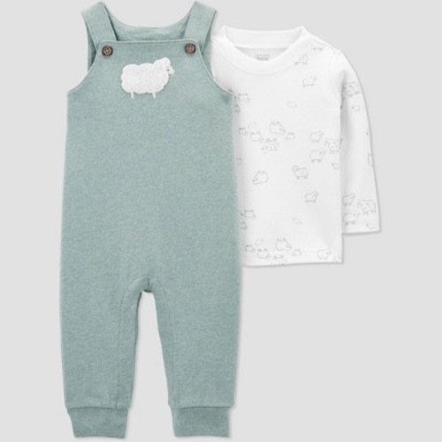 Baby Sheep Top & Bottom Set - Just One You® made by carter's Sage Green Newborn