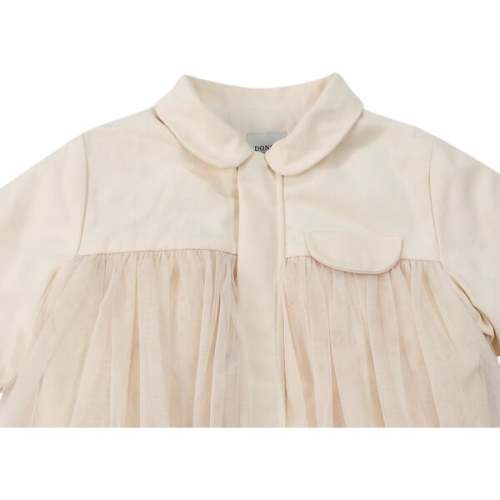 Verlaine Concealed Zip Dainty Tulle Jacket, Soft Powder - Donsje Amsterdam | Maisonette