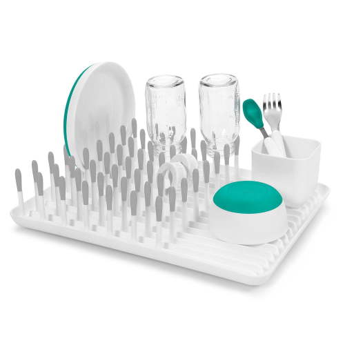 OXO Tot - Baby Bottle Drying Rack - Ideal for Ustensils, Straws, Cups, Medicine Droppers - Baby Feeding Equipment - Grey - Walmart.ca