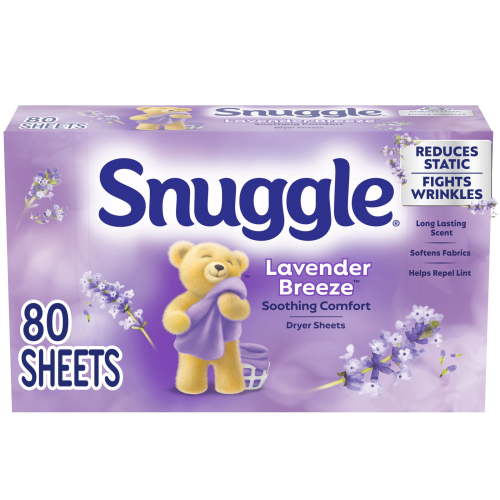 Snuggle Lavender Breeze Dryer Sheets, 80 Count