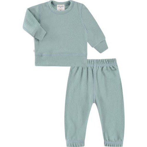 Long Sleeve Top & Pants Hacci Lounge Set, 6-9M