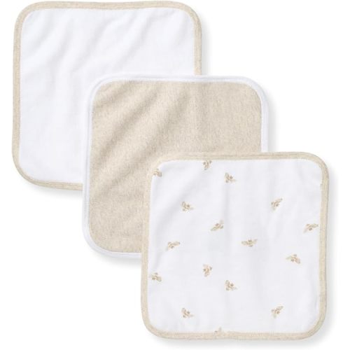 Burt's Bees Baby Infant Washcloths, 100% Organic Cotton 9x9 in, 3-Pack