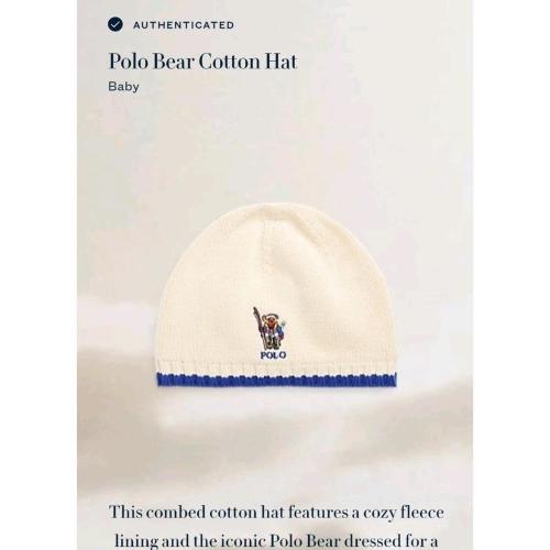 NWT Ralph Lauren Baby Creme Polo Ski Bear Knit...