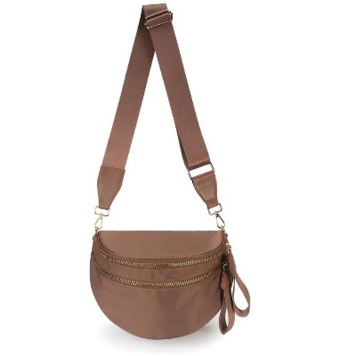 Narwey Pure Colour Crossbody Bag Bum Bag for Women,Spacious Purse