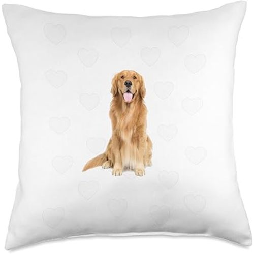 Golden Retriever Dog Theme Baby Boy Nursery Room Decoration Throw Pillow, 18x18, Multicolor
