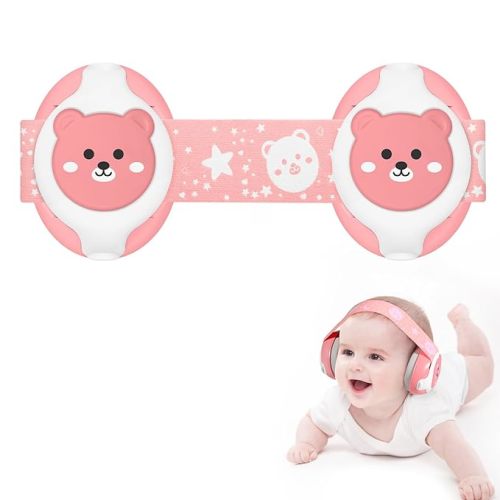Baby Ear Muffs,25dB Infant Noise Cancelling Headphones for Babies 0-36 Months with Adjustable Headband Infant Ear Protection,Ideal Baby Travel Essentials for Outdoor,Sleep,Airplane & Music Festivals