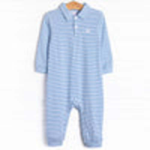 Tee'd Up Embroidered Romper, Blue – Stitchy Fish