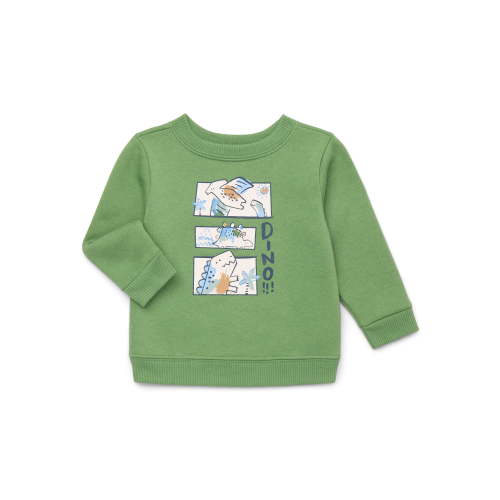 Garanimals Baby Boys Printed Fleece Sweatshirt, Sizes 6-24 Months