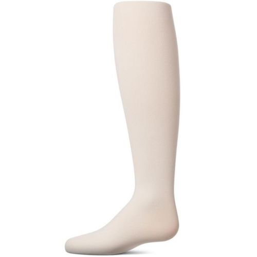 Memoi Girls Opaque Microfiber Matte Nylon/Spandex Winter Tights Ivory 6-12 Months