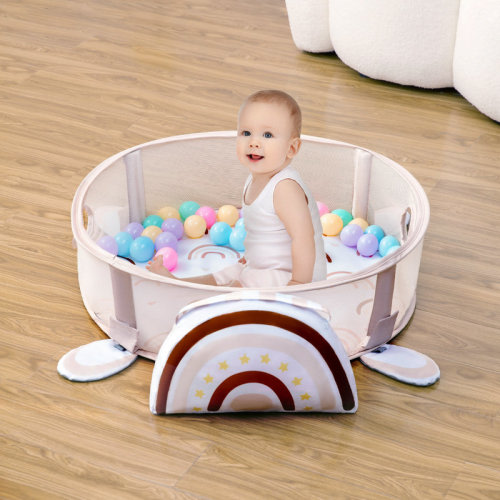 dearlomum 4-in-1 Baby Play Mat Baby Gym,tummy Time Mat For Floor Activity Gym Ball Pit Including 30 Balls With 5 Infant Learning Sensory Baby Toys For Newborn Toddler To Develop Motor Cognition Boy & Girl Spring Gifts | Wayfair