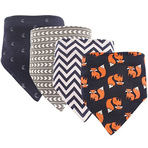 Hudson Baby Unisex Baby Cotton Bandana Bibs, Airplane, One Size