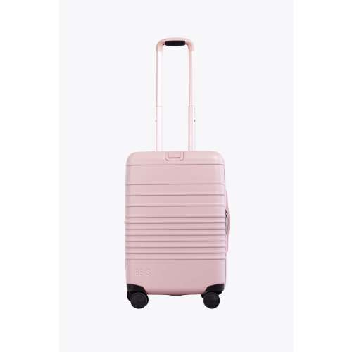 BÉIS 'The Carry-On Roller' in Atlas Pink - Pink Carry On Suitcase & Hard Shell Luggage