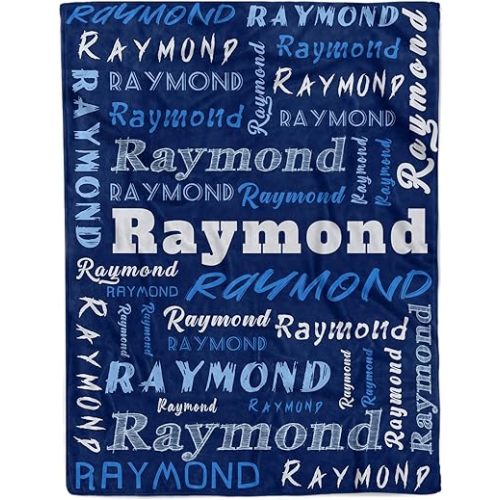 Personalized Baby Blanket with Name Customized Gift for Baby Shower Christmas Birthday New Mom Custom Name Blanket for Boy Girl Newborn