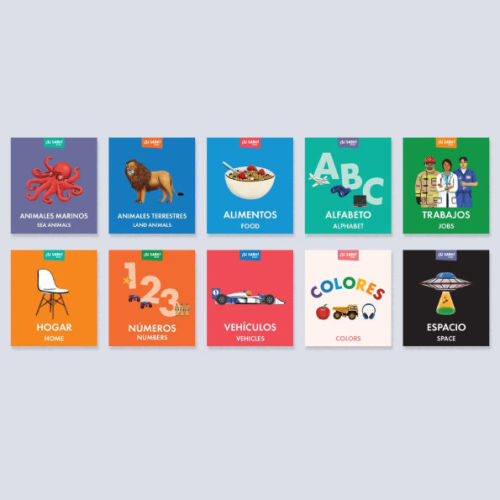 My First Bilingual Library: A Spanish-English Vocabulary Board Book Set of Colors, Numbers, Animals, ABCs, a nd More by Mike Alfaro, Gerardo Guill n, Other Format | Barnes & Noble®