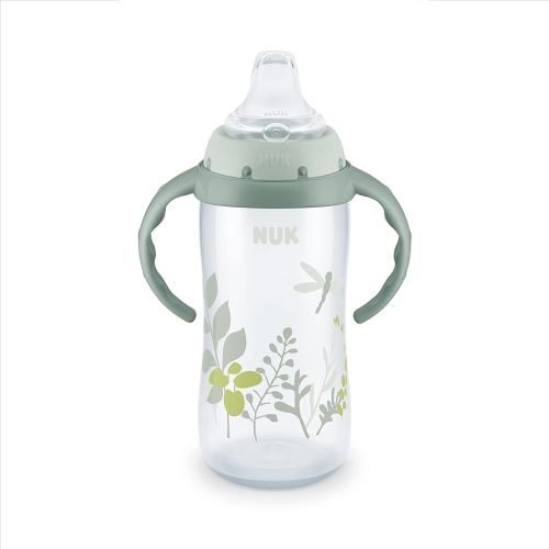 NUK for Nature Learner Cup, 10 oz, 9+ Months – BPA Free, Spill Proof Sippy Cup