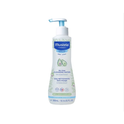 Mustela Baby Cleansing Water - No-Rinse Micellar Water - with Natural Avocado & Aloe Vera - for Baby's Face, Body & Diaper - 1 or 2-Pack - Various Sizes