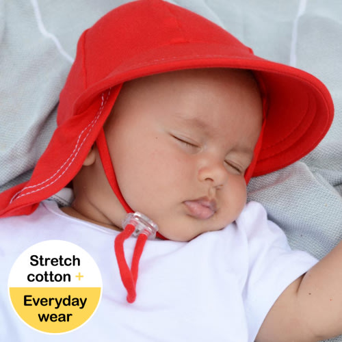 Legionnaire Hat kids with Strap for baby girls & boys. UPF 50+ Sun Protection