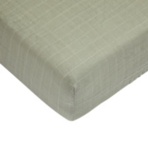 Tiny Kind Muslin Organic Crib Sheet - Desert Sage