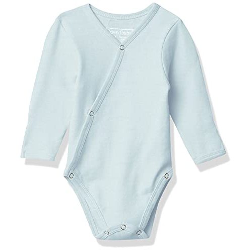 L'ovedbaby unisex-baby Organic Cotton Baby Kimono Bodysuit