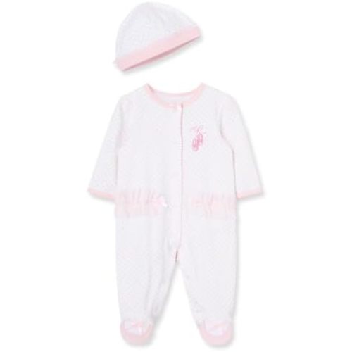 Little Me Baby Clothes & Outfits - Girls One Piece Hat & Footed Sleeper Pajamas - Newborn, Prima Ballerina