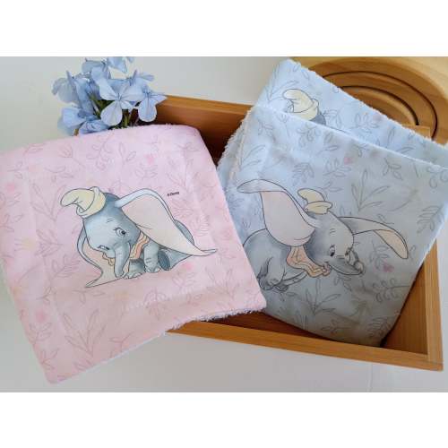 Reusable baby wipes set, dumbo baby wipes, baby shower organic cotton cloth for newborn, cotton face cloth, bamboo, cotton burp cloth