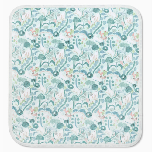 Minty Bear Bloom Baby Blanket | Botanic and Luxe