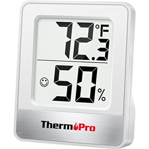 ThermoPro TP49 Digital Hygrometer Indoor Thermometer Humidity Meter Room Thermometer with Temperature and Humidity Monitor Mini Hygrometer Outdoor