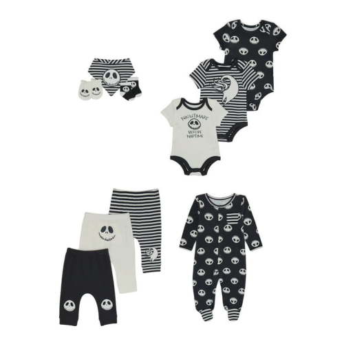 Disney Baby Wishes + Dreams Nightmare Before Christmas Layette Shower Gift Set Bundle, 10-Piece, Sizes Newborn-6/9 Months