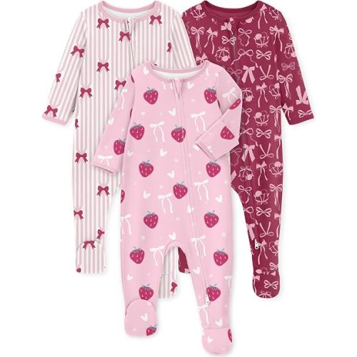 Yoofoss Baby Pajamas 100% Organic Cotton Newborn Sleepers Boy Girl Clothes