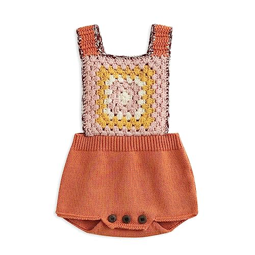 Simplee kids Baby Girl Knit Romper Fall Sleeveless Pompoms Rompers Newborn Little Girl Overall Jumpsuit Outfits