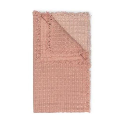 Crane Baby Multi-Layer Muslin Baby Blanket - Blush Ombre: Country Theme, Farm Pattern, Cotton, 100 Thread Count