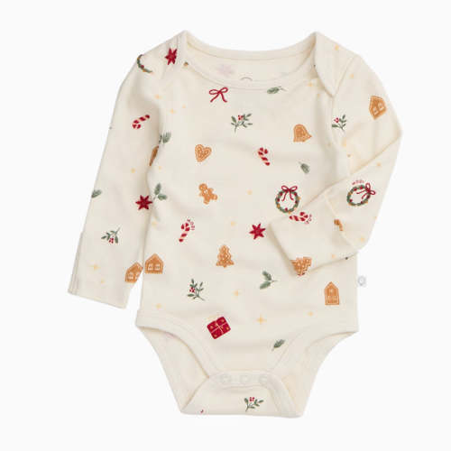 Shop Christmas Baby Bodysuit with Festive Print | MORI US