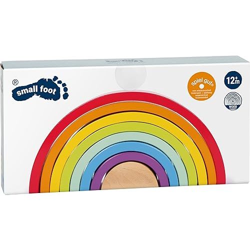 Wooden Rainbow Building Blocks with Ball