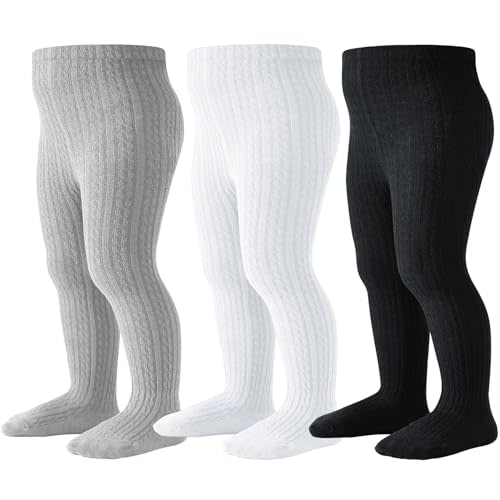 Baby Tights Toddler Stockings Tights Soft Cotton Cable Knit Baby Girl Tight Leggings Newborn Infant 0-4T